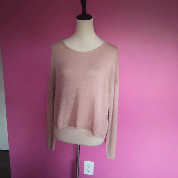Forever 21 dusty pink open back sweater NWT! (Size M) - Picture 2 of 7